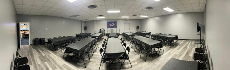 Classic Lanes Event Room - daytime setup